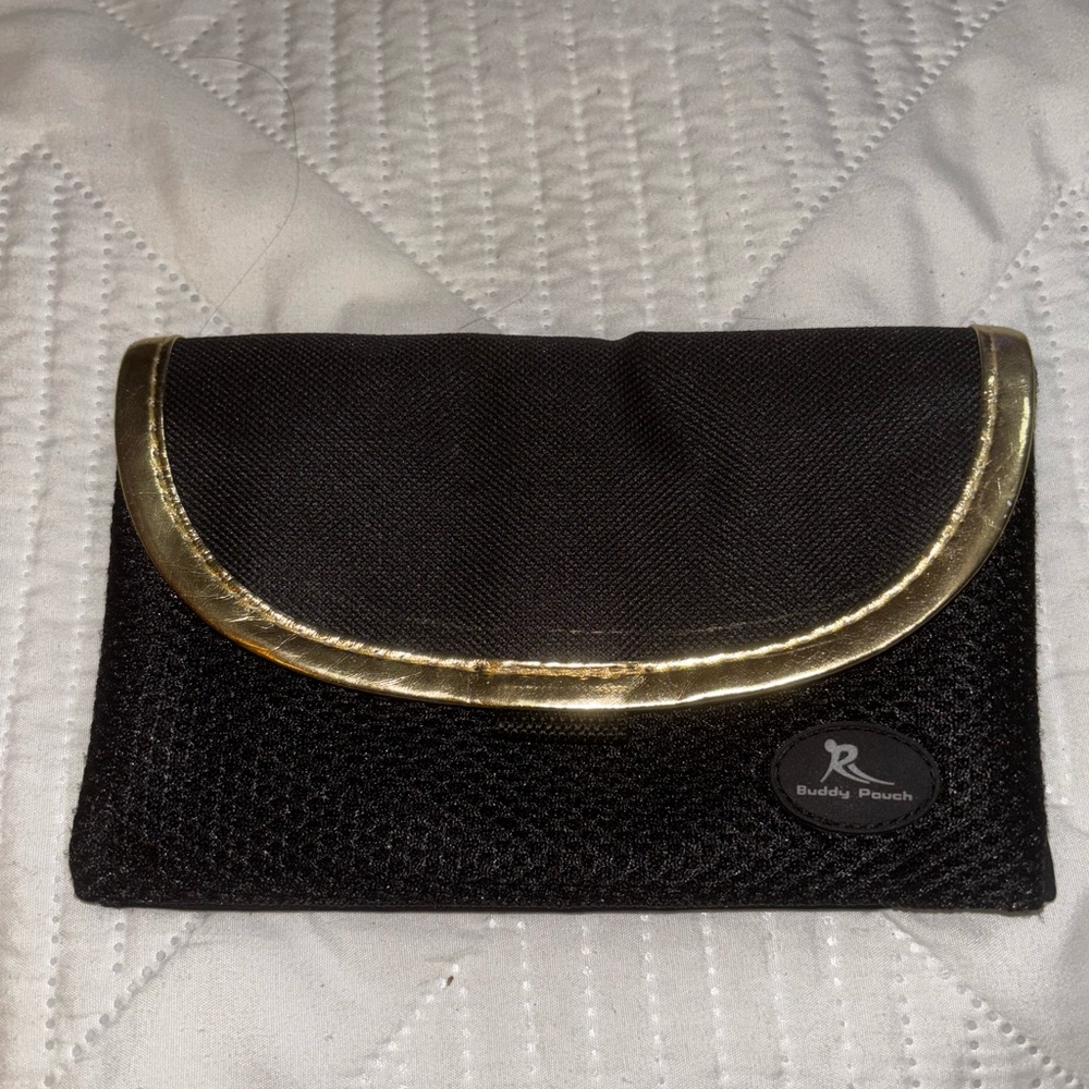 Black and Gold Buddy Pouch Fanny Pack